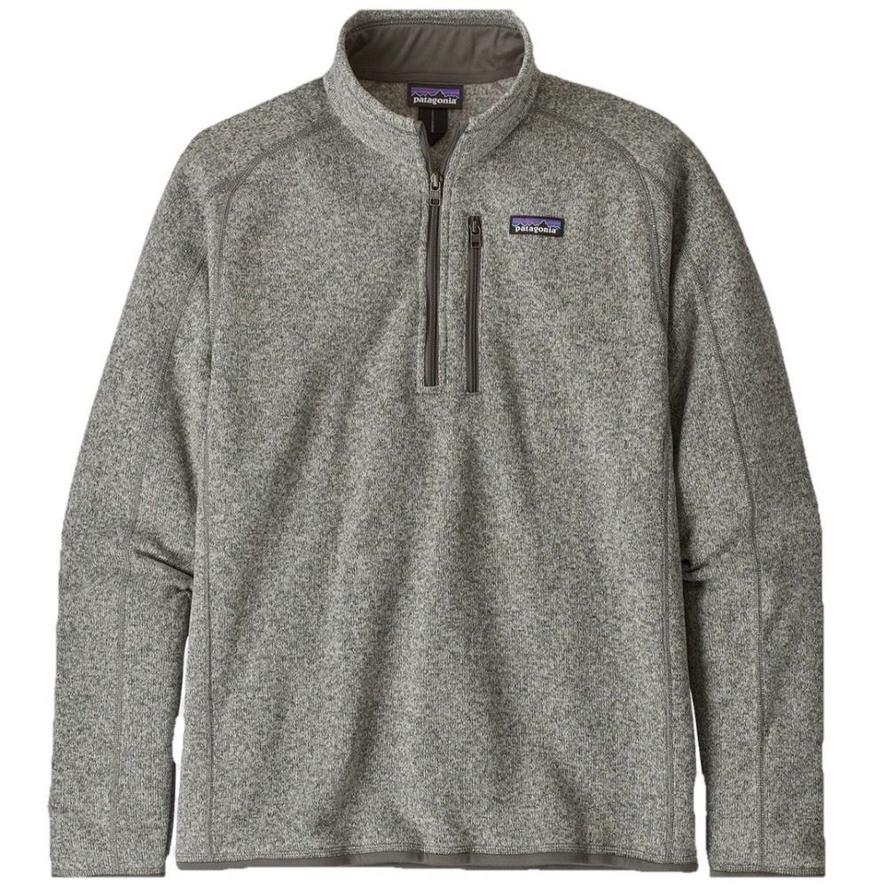 Patagonia Better Sweater‎ Birch 1/4  Zip Pullover Sweater Jacket Men's Sz-M
